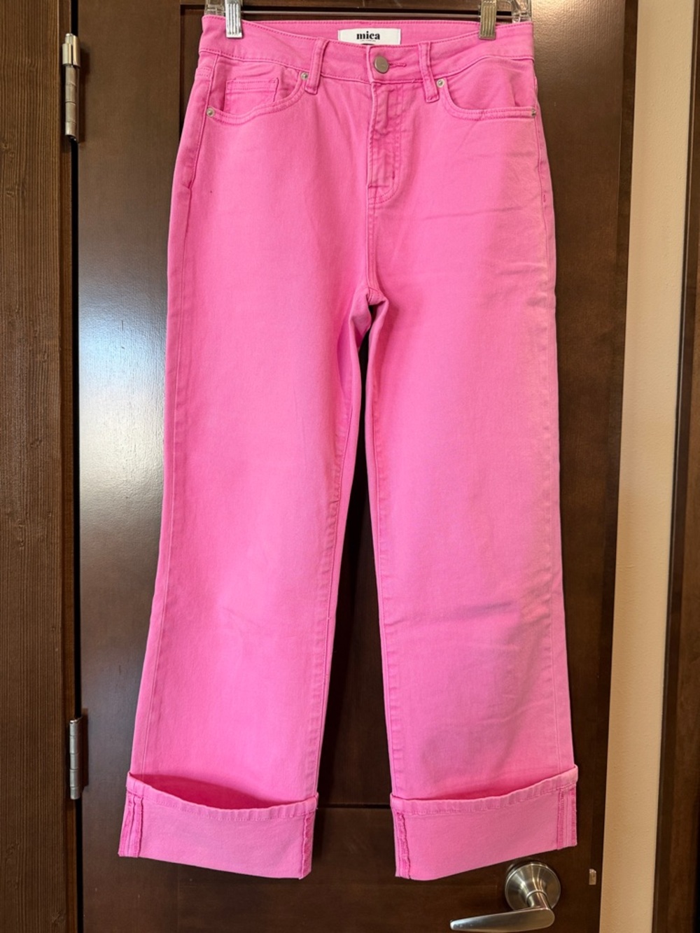 Pink High-Rise Jeans
